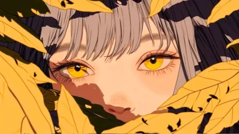 Golden Eyes in Autumn Live Wallpaper animated wallpaper preview