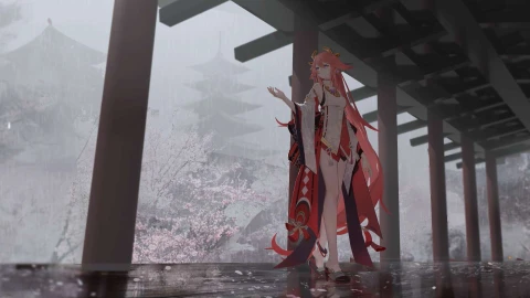 Yae Miko Temple Genshin Impact live wallpaper animated wallpaper preview