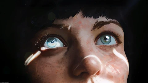 Freckled Portrait Live Wallpaper - Dramatic Lighting Wallpaper
