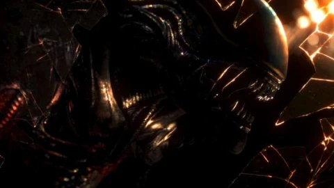 Alien Xenomorph - Shattered Glass Dark Horror Live Wallpaper animated wallpaper preview