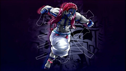 Akaza Unleashed – Demon Slayer Live Wallpaper animated wallpaper preview