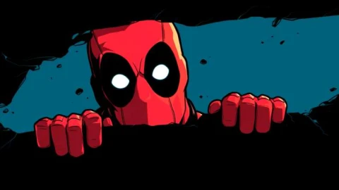 Deadpool Peeking Over Wall Live Wallpaper animated wallpaper preview