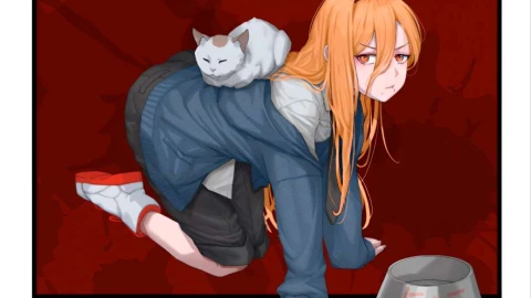 Devil’s Pet – Power Crawls with Nyako Live Wallpaper - Chainsaw Man Wallpaper