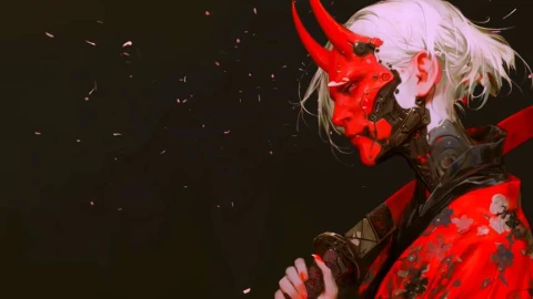 Cyber Oni Sword Stance Live Wallpaper animated wallpaper preview
