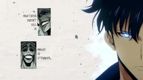 Solo Leveling Strength Quote Live Wallpaper animated wallpaper preview