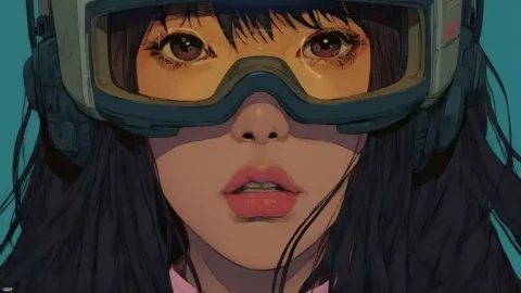 Girl with Goggles Live Wallpaper animated wallpaper preview