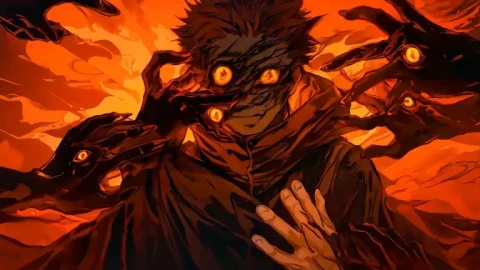 Yuji Itadori  Cursed Eyes Live Wallpaper animated wallpaper preview