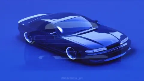 Blue JDM Coupe Live Wallpaper animated wallpaper preview