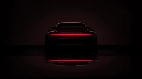 Porsche 911 in the dark