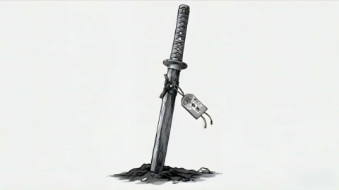Minimalist Katana Sword in Ground Live Wallpaper animated wallpaper preview