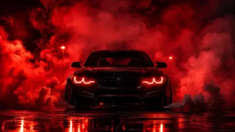 Red Smoke BMW M4 Live Wallpaper animated wallpaper preview