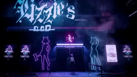 Lizzie's Bar Neon Entrance Live Wallpaper animated wallpaper preview