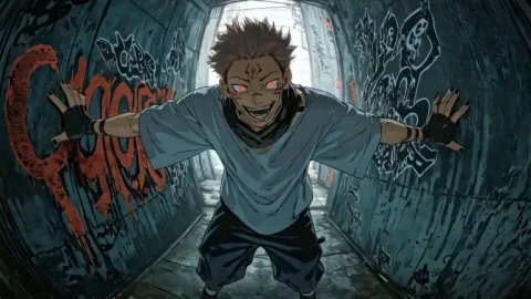 Sukuna Graffiti Alley Live Wallpaper animated wallpaper preview