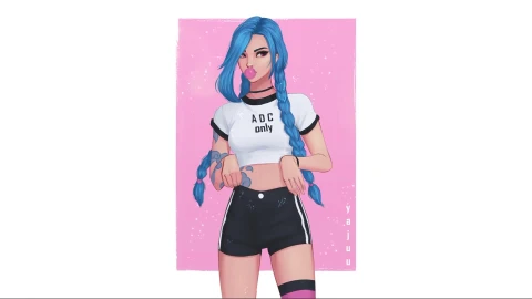 Jinx Waifu League Of Legends Live Wallpaper - God of war Wallpaper