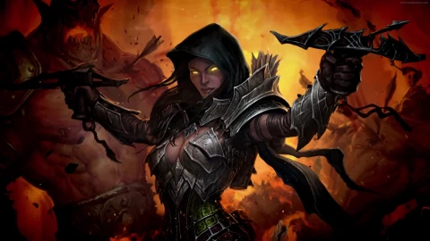 PC Demon Hunter Diablo 3 Live Wallpaper Free - Wallpaper video anime Wallpaper