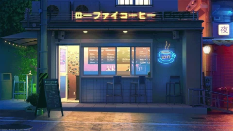 PC Lo Fi Coffee Shop Live Wallpaper Free - Wallpaper video anime Wallpaper