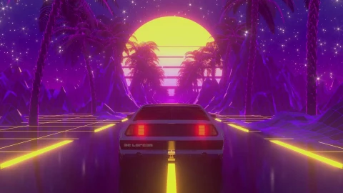 PC Delorean Live Wallpaper Free - Wallpaper video anime Wallpaper