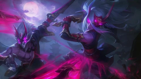 PC Katarina and Master Yi LoL Live Wallpaper Free - Lo fi aesthetic Wallpaper