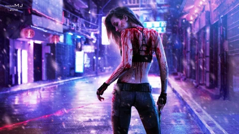 PC Skriver Cyberpunk 2077 Live Wallpaper Free - Kostenloses Live Wallpaper