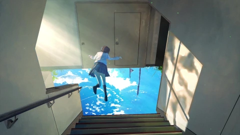 4K Anime Girl Floating Live Wallpaper For PC - Papel de parede animado grátis