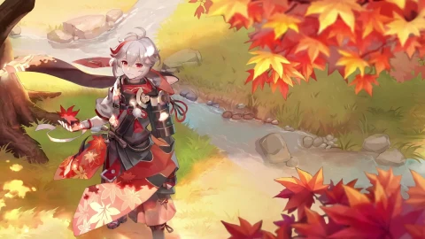 PC HD Kaedehara Kazuha Live Anime Wallpaper - Kostenloses Live Wallpaper