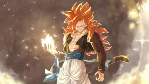 PC Desktop Gogeta Super Saiyan 4 Dragon Ball Fighterz Desktop Live Wallpaper - Kostenloses Live Wallpaper