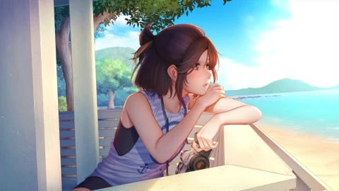 Anime Girl In Summer 1 HD Live Wallpaper For PC - Kostenloses Live Wallpaper