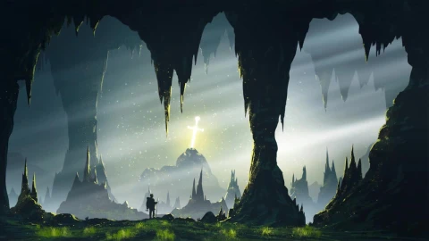Holy Sword In The Cave HD Live Wallpaper For PC - Pc Wallpaper