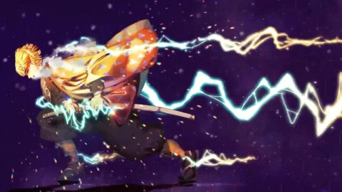 Sleeping Zenitsu Attack Kimetsu No Yaiba 1 HD Live Wallpaper For PC - Pc Wallpaper