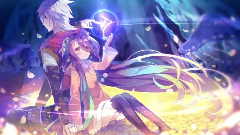 Riku With Shuvi No Game No Life Zero HD Live Wallpaper For PC - With Wallpaper