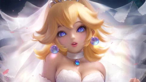 Anime Girl In Wedding Dress HD Live Wallpaper For PC - Pc Wallpaper