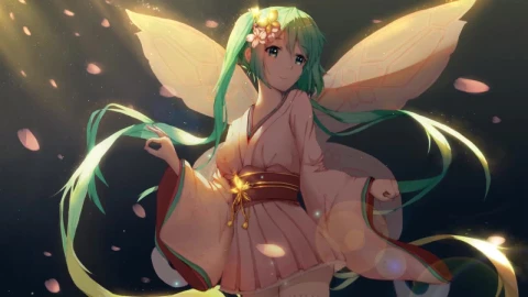 Hatsune Miku Butterfly HD Live Wallpaper For PC - Pc Wallpaper