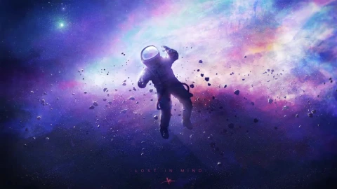 Astronaut In Space HD Live Wallpaper For PC - Stock Video Ice Cubes Thawing On Black Background Animated Wallpaper Wallpaper