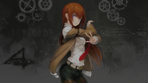 Kurisu Makise Steins Gate HD Live Wallpaper For PC - Stock Video Ice Cubes Thawing On Black Background Animated Wallpaper Wallpaper