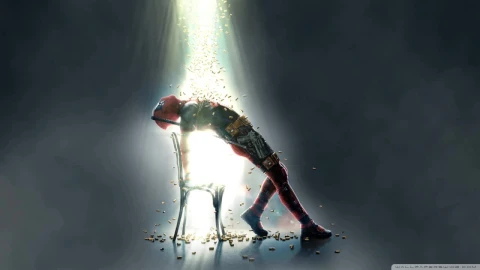 Deadpool Theme HD Live Wallpaper For PC - Stock Video Ice Cubes Thawing On Black Background Animated Wallpaper Wallpaper