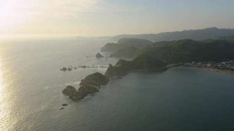 Stock Video Archipelago On A Coast At Sunset Live Wallpaper For PC – Free Live Wallpaper