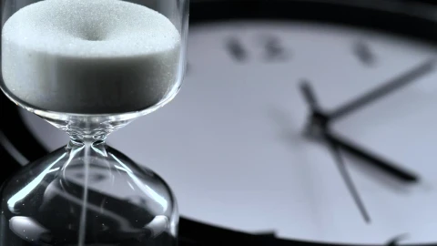 Stock Video An Hourglass And An Analog Wall Clock Live Wallpaper For PC – Free Live Wallpaper