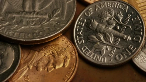 Stock Video American Coins Rotating On The Table Live Wallpaper For PC – Free Live Wallpaper