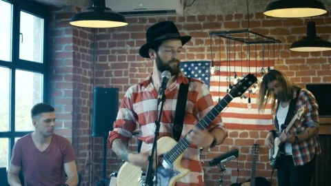Stock Video A Musical Band Having An Argument Live Wallpaper For PC - For Wallpaper