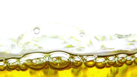 Stock Video Bubbles In Oil On White Background Live Wallpaper For PC - On Wallpaper