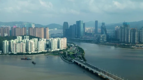 Stock Video Bridge And Residential Buildings Live Wallpaper For PC - Wallpaper video anime Wallpaper
