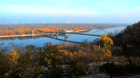 Stock Video Bridge Between Autumn Trees Live Wallpaper For PC - Wallpaper video anime Wallpaper