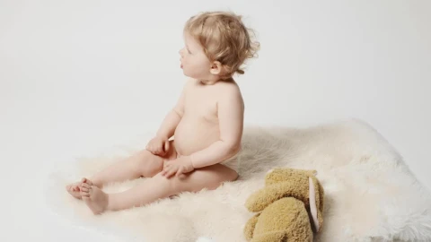 Stock Video Blonde Baby Girl On A White Rug Live Wallpaper For PC - On Wallpaper