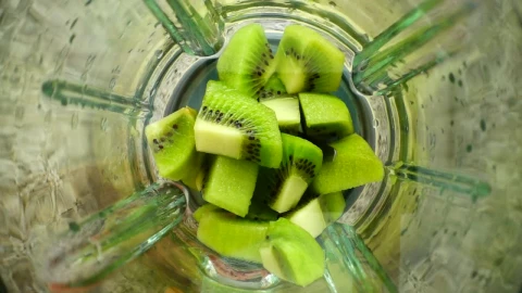 Stock Video Blending Sliced Kiwi Top Shot Live Wallpaper For PC - Live Wallpaper