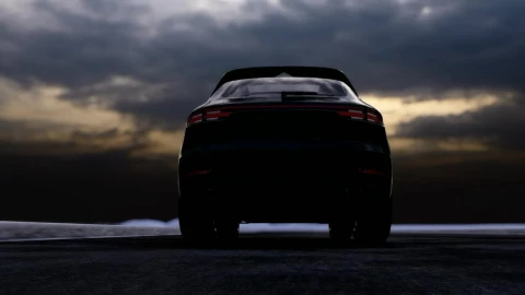 Stock Video Black Sports Suv In A Cold Environment Live Wallpaper For PC - Live Wallpaper