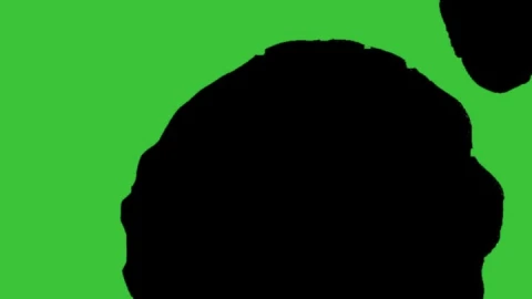 Stock Video Black Drops Covering A Green Background Live Wallpaper For PC - Live Wallpaper