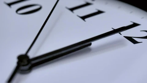 Stock Video Black Analog Clock In A Very Close Shot Live Wallpaper For PC - Live Wallpaper