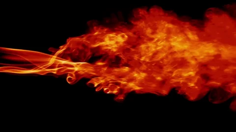 Stock Video Billowing Flame On A Black Background Live Wallpaper For PC - On Wallpaper