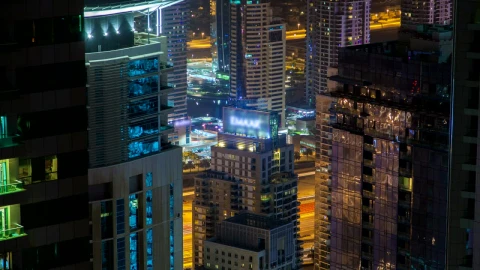 Stock Video Billboard In The Top Of A Building In Dubai Live Wallpaper For PC - Birds of prey Wallpaper