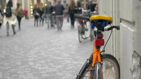 Stock Video Bikes Parked Along A Street Live Wallpaper For PC - Live Wallpaper